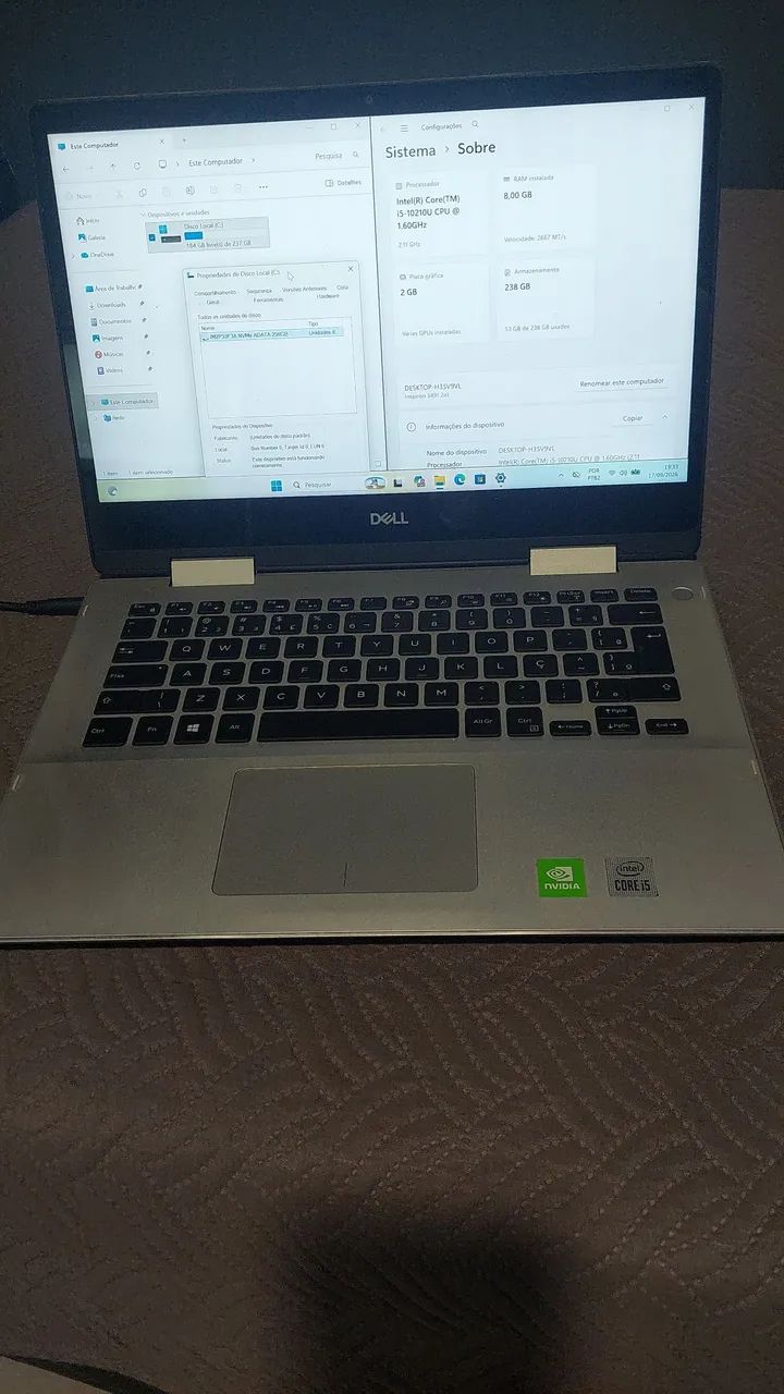 Notebook Dell Inspiron 14 5491 2n1