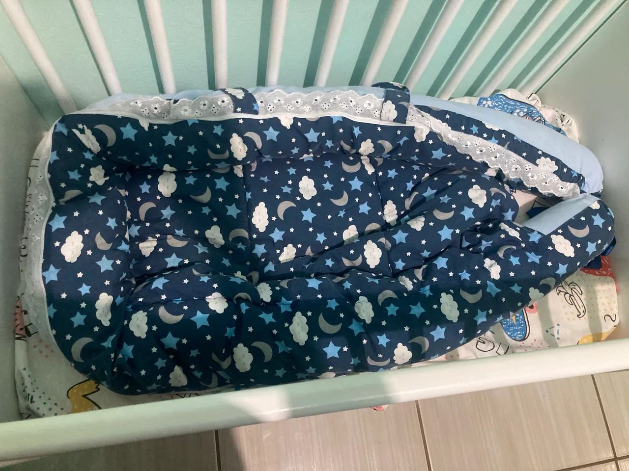 Mini berço vai com colchão e ninho  - Foto 3