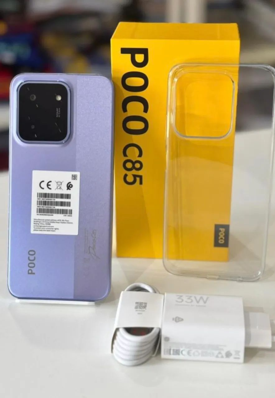Poco C85 - Lançamento Recente - 128/6 Roxo + Versão Global promoção 