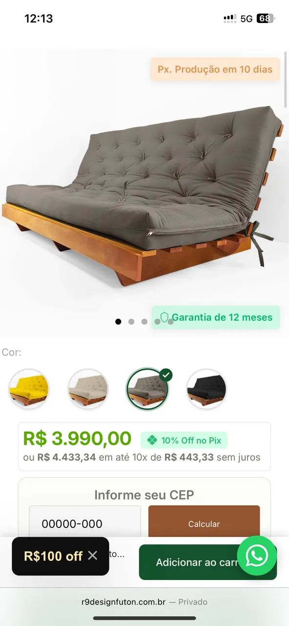 Sofá cama futton abracasa - Foto 5