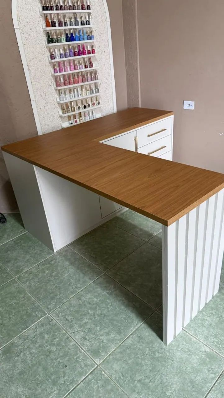 Mesa de manicure em L  - Foto 4