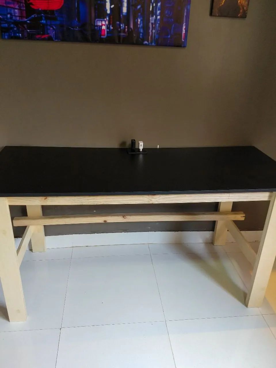 Mesa de Escritório - Kyoto com tomada integrada  - Foto 2