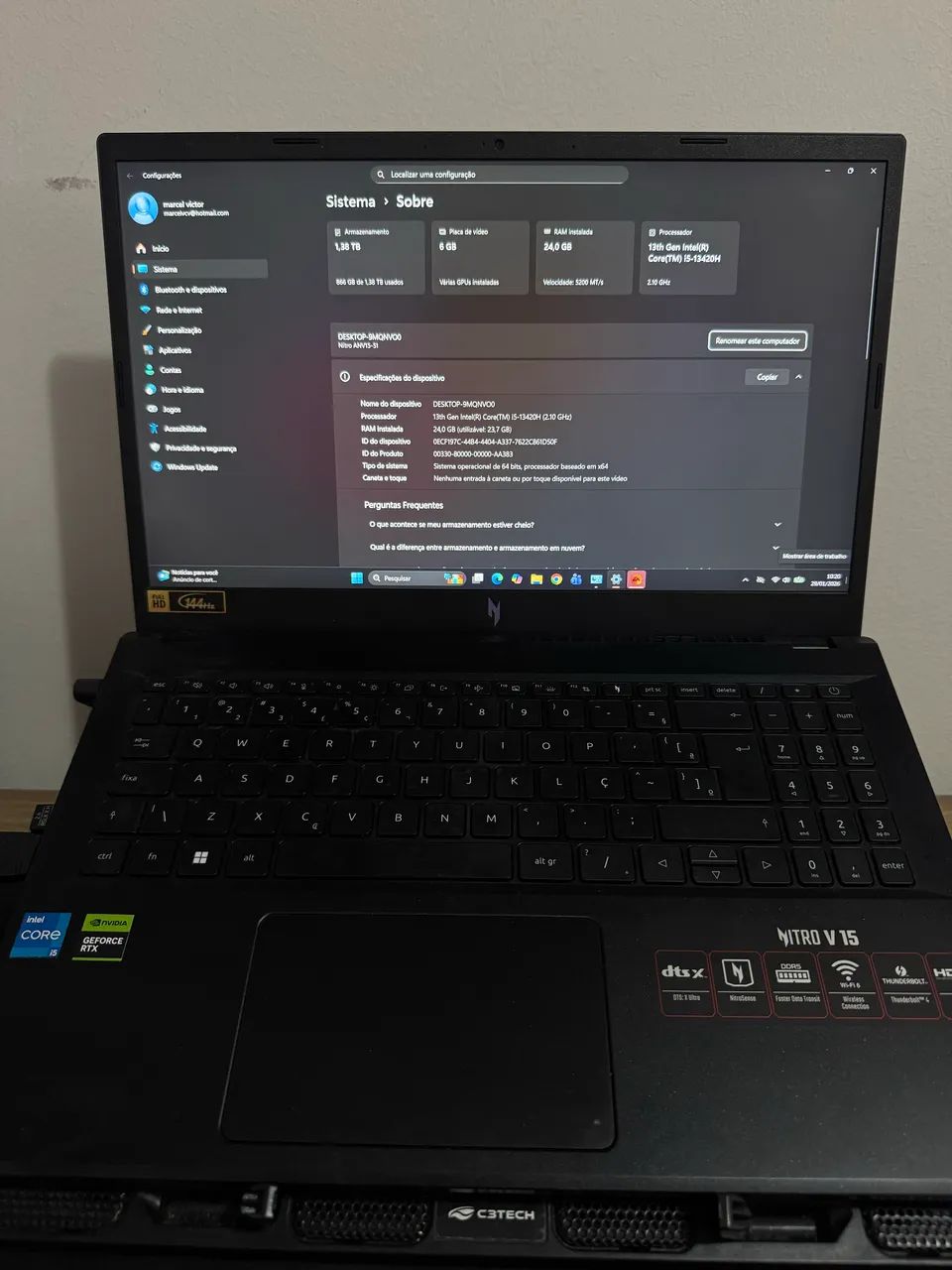 Notebook Acer V15 (Com Upgrades) - Foto 4