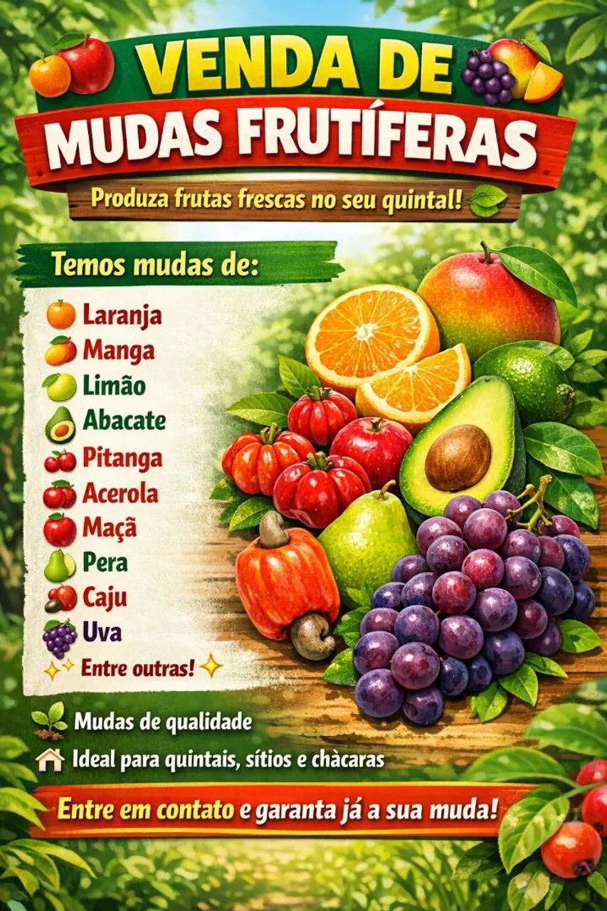 Muda de nativas e reflorestamento 