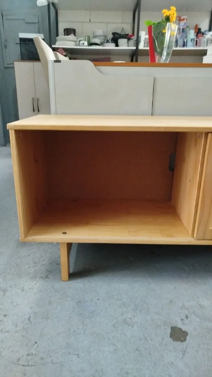 RACK DE MADEIRA MACIÇA 220 CM - Foto 4