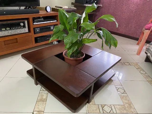 Mesa de Centro Embuia Maciça 79cm - Clássica - Excelente Estado - Foto 4