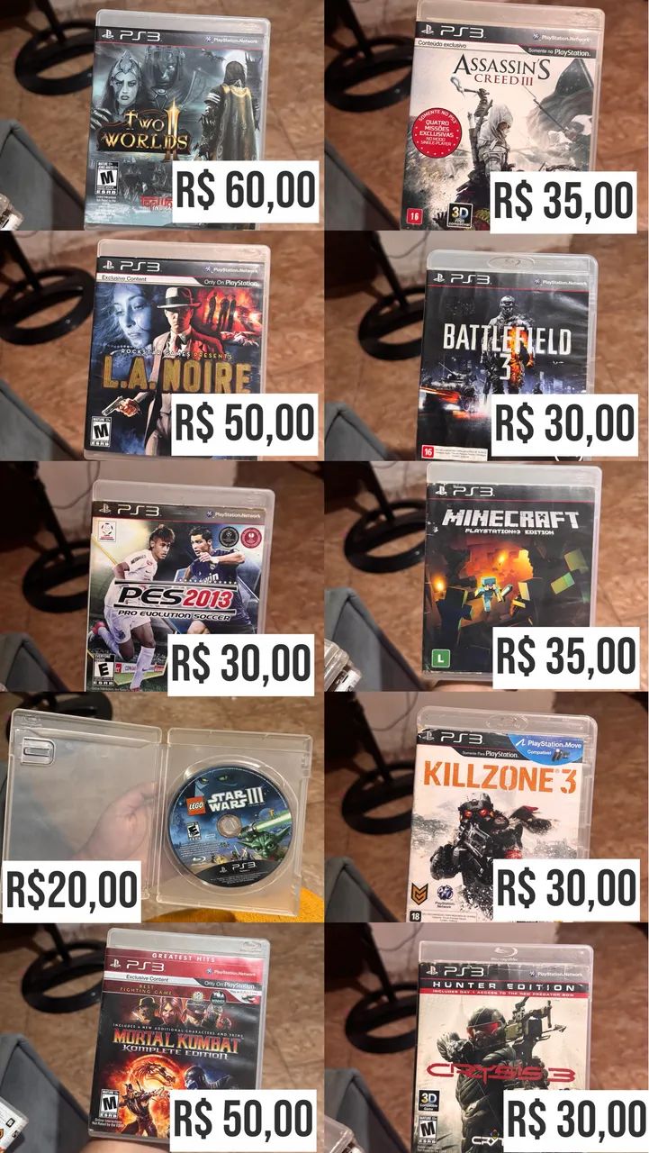 Jogos PS3  Mídia Física - Diversos títulos - Foto 5