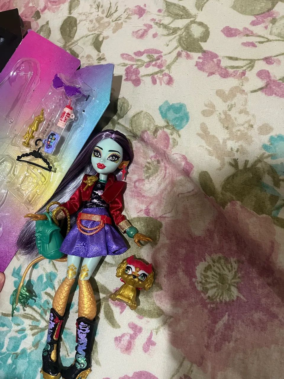 Boneca monster high g3 jina fire completa! 