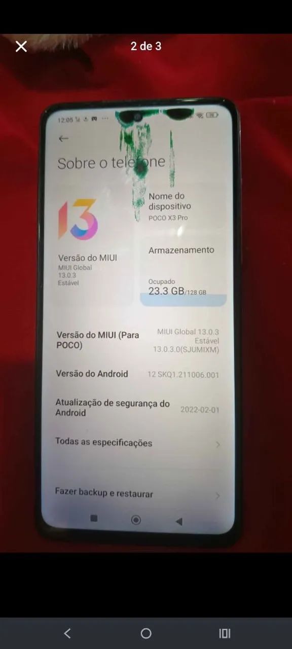 Celular xiaome x3 pro 