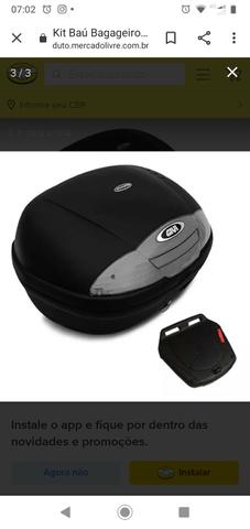 Bauleto givi 33 lts+ bagageiro givi cb Twister
