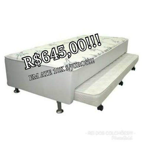 Black friday!!!cama c/auxiliar ortobom!!!!em ate 10x s/juros!!