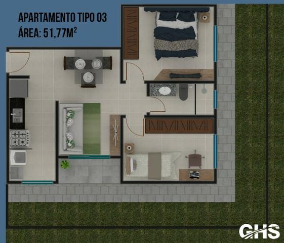 Apartamentos em construcao, bairro cercadinho, cidade campo largo entrada facilitada - Foto 7