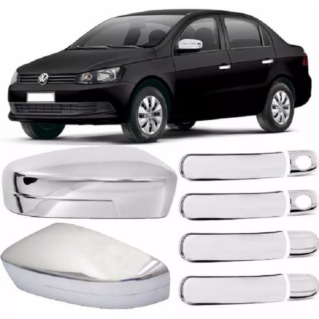 Kit Aplique Cromado Maçaneta e Retrovisor Para todos os carros!! - Foto 3