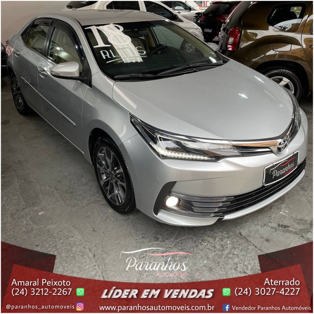 COROLLA 2017/2018 2.0 ALTIS 16V FLEX 4P AUTOMÁTICO