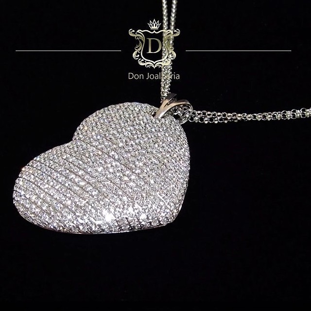 Pingente Pavê de Diamantes 3 Ct - Foto 2