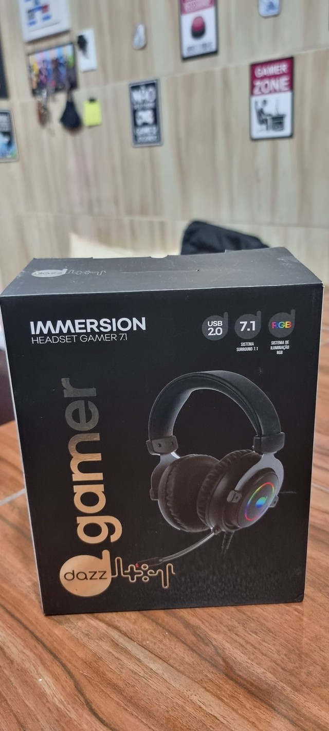 Headset Dazz Immersion 7.1 USB RGB 