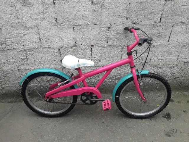 Bicicleta ARO 20 - Barbie - Branca - Caloi - Ri Happy