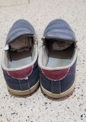 Sapatilha em tecido Jeans 