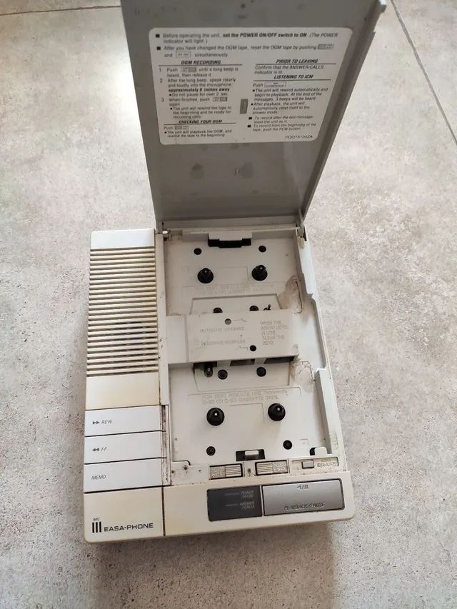 Secretaria eletronica Panasonic kx t14510 double cassete - Foto 2