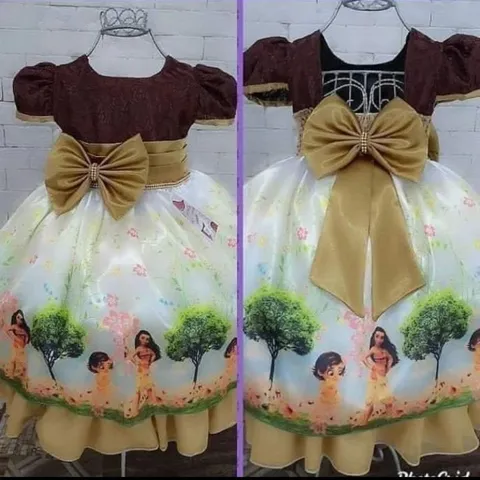 Vestido Moana Baby, Roupa Infantil para Menina Usado 83773397