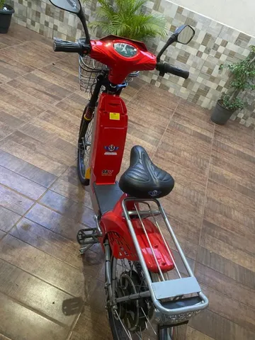 bicicleta elétrica 800w modelo PRIMA Aro 24 Vermelho - Smart