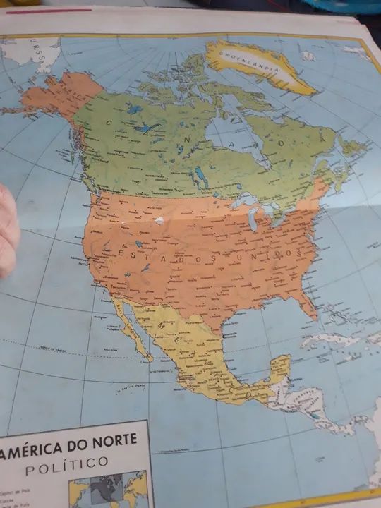 Atlas geográfico livro gigante de 42 anos - Foto 6