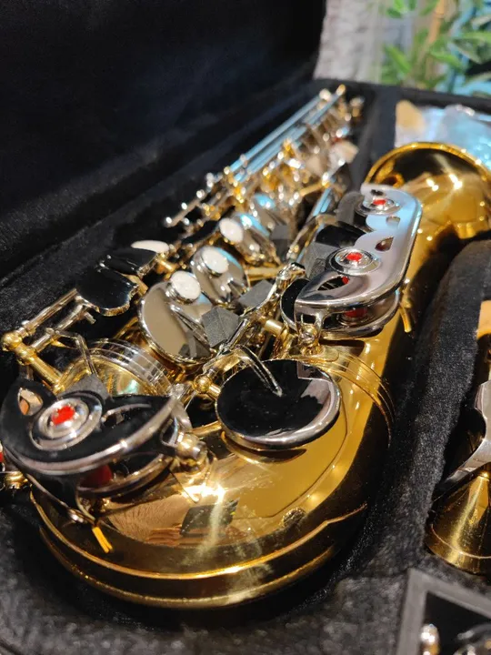 Sax Alto Novo Garantia 12 Meses Benção Top Super Hiper Mega Completo Ensaio Local