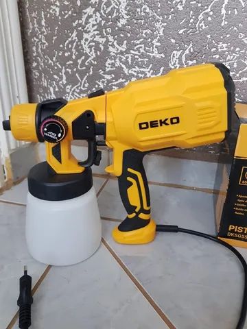 Pistola de Pintura Pulverizadora hvlp Elétrica 550W 800ml 3 Bicos e Acessórios - Foto 4