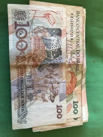 Lote 5 cédulas 100 Cruzados Novos - Foto 2