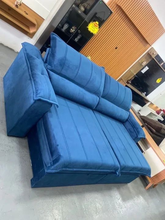 Mega promoção! Sofá Retrátil e Reclinável Modelo 0011 240cm - Foto 2
