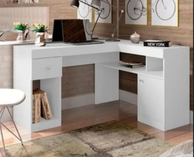 Mesa escrivaninha em L Nilo ( temos a pronta entrega ) 