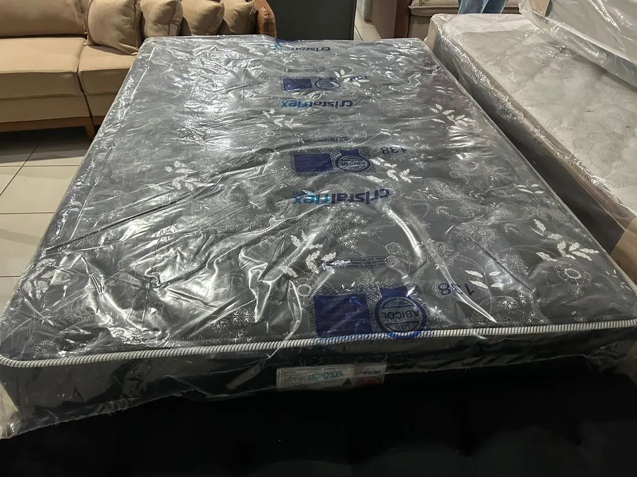 Cama casal molas ensacadas base e colchão  - Foto 2