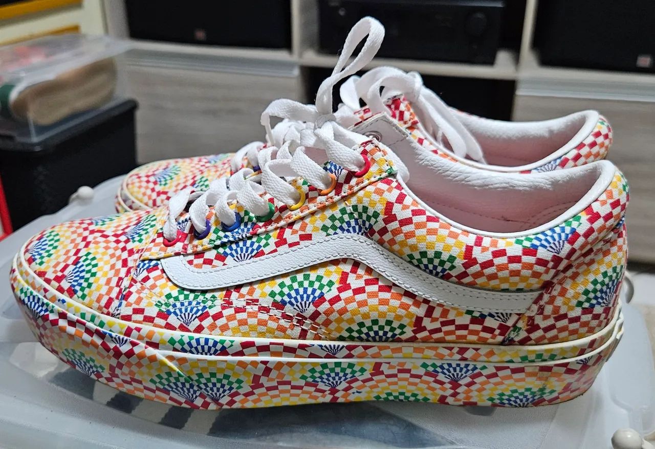 Tênis Vans Old Skool Pride Platform Skate Shoes - Foto 2