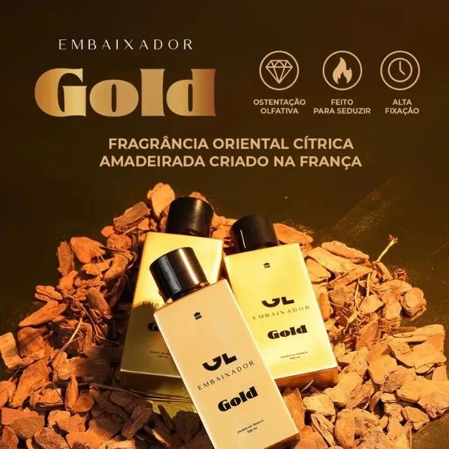 GL Embaixador Gold Perfume 100ml Criado na França - Foto 2