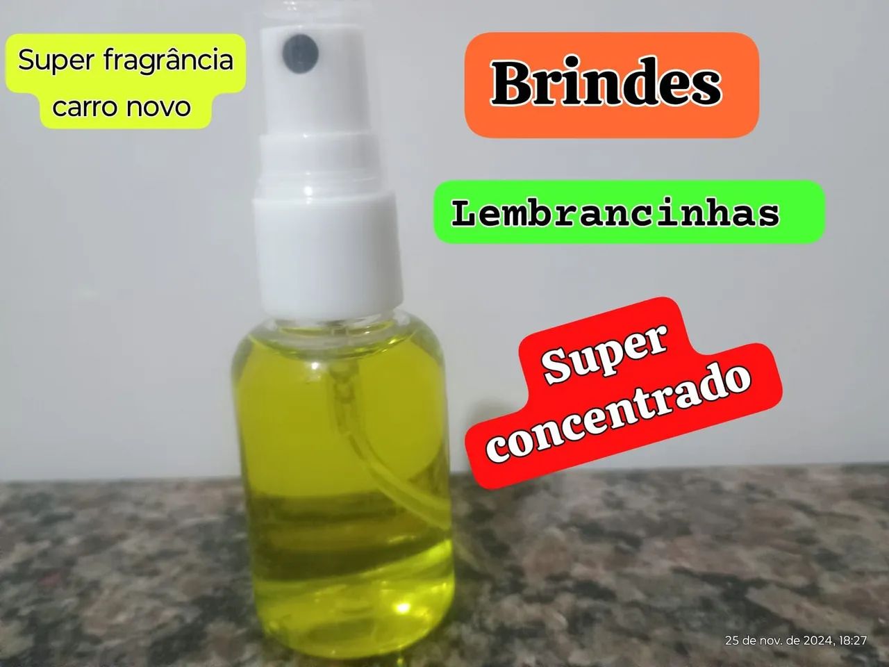 Kit 10 Aromatizantes spray 30ml no atacado sem rótulo prá revender. - Foto 3