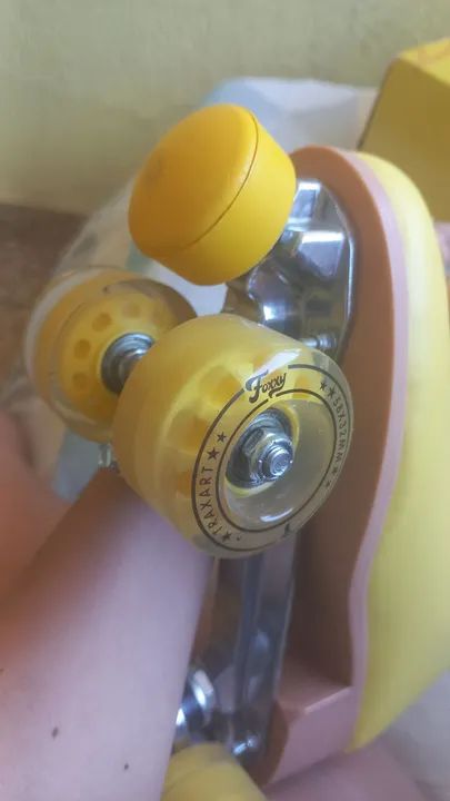 Patins shira txt  Skates Amarelo. - Foto 3