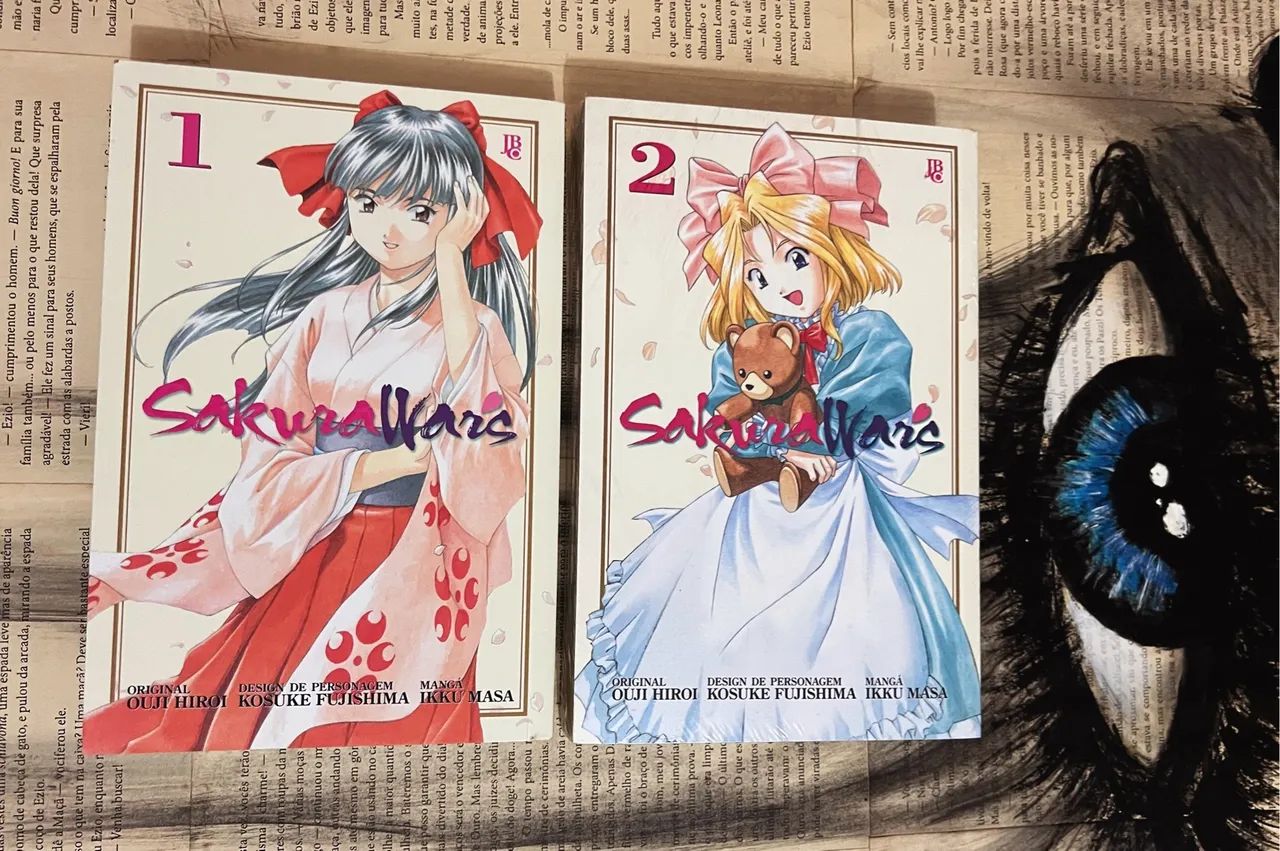 Sakura Wars Volumes 1 e 2 mangás lacrados