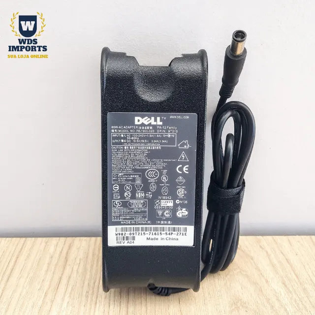 Fonte Notebook Compatível Dell 65W 19.5V 3,34A