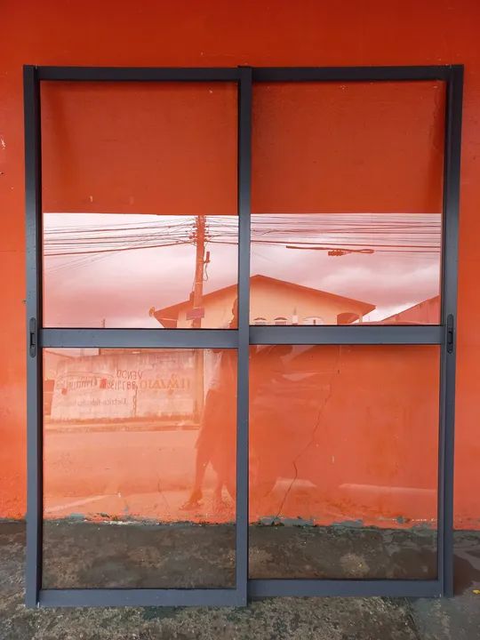 Porta alumínio suprema 1,45 X 2,16