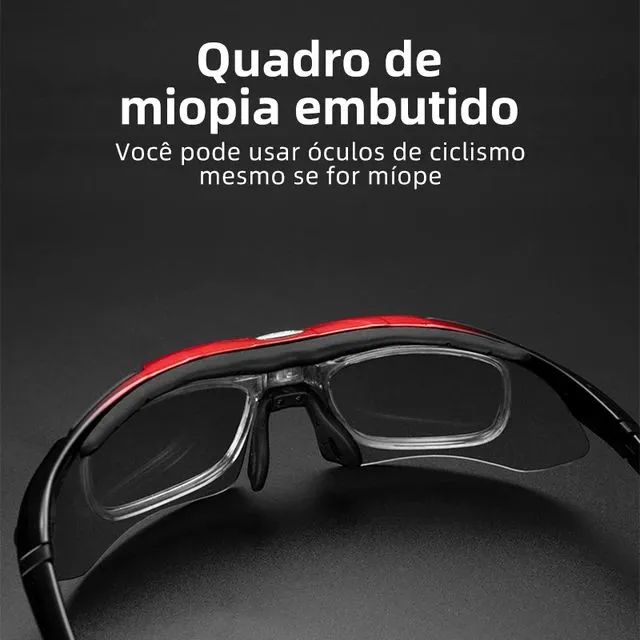 ÓCULOS BRANCO ESPORTES 5  LENTES - Foto 4