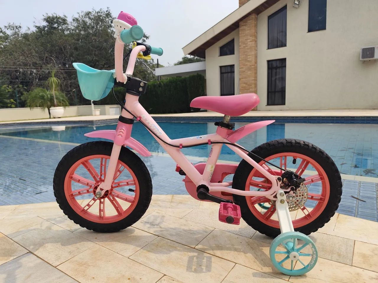 Bicicleta Infantil aro 14 Btwin rosa
