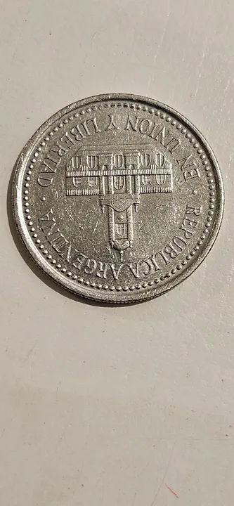 Moeda Argentina 1994 Verso Invertido na Vertical - Foto 2