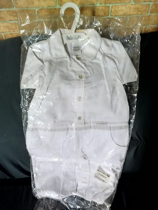 Macacão para Bebê - Branco Novo