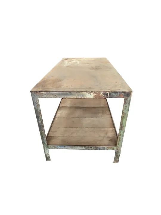 Mesa bancada de aço super reforçada tampo 10mm 0,80 x 1,60m COD 161 - Foto 3