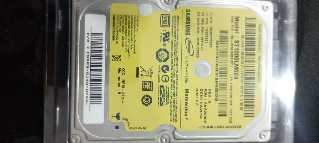 Hd De Notebook 1tb Samsung St1000lm024 - Foto 4