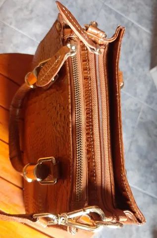 Bolsa de couro felicia média  - Foto 3