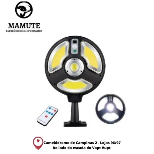 Luminária Solar Externa Sensor Movimento Controle Remoto