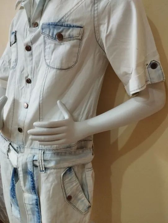 Macacão Jeans novo - Foto 4
