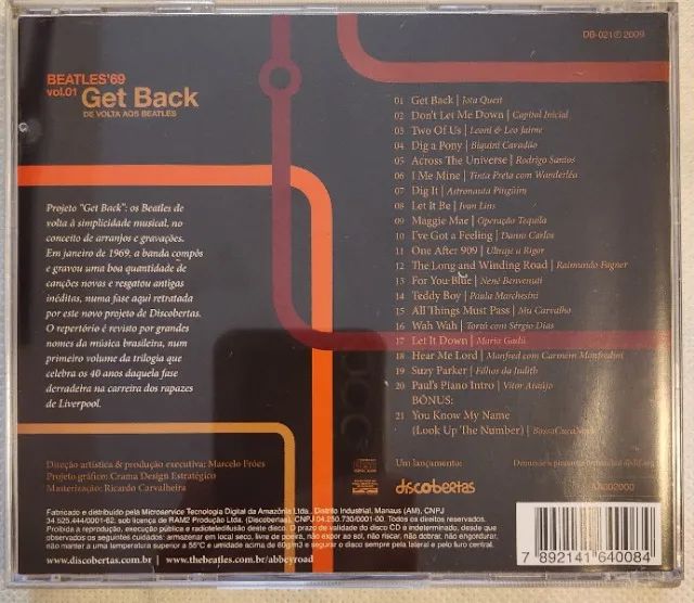 Cd Beatles'69 - Vol.01 Get Back - De Volta Aos Beatles - Foto 2