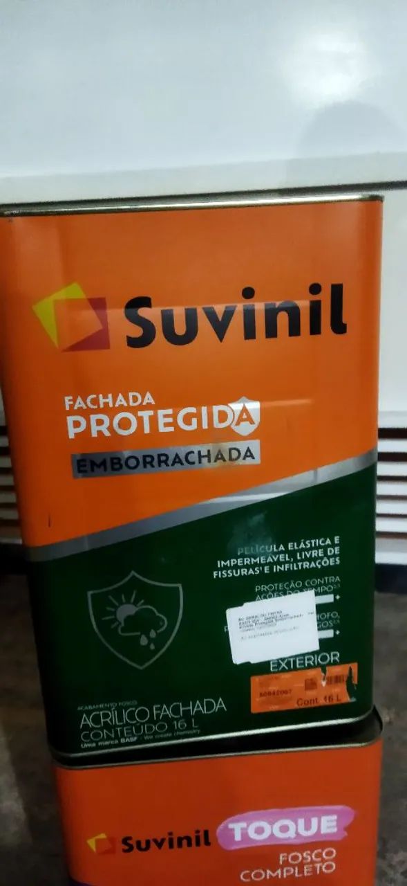 Lata de tinta Suvinil fachada protegida cor areia  - Foto 2